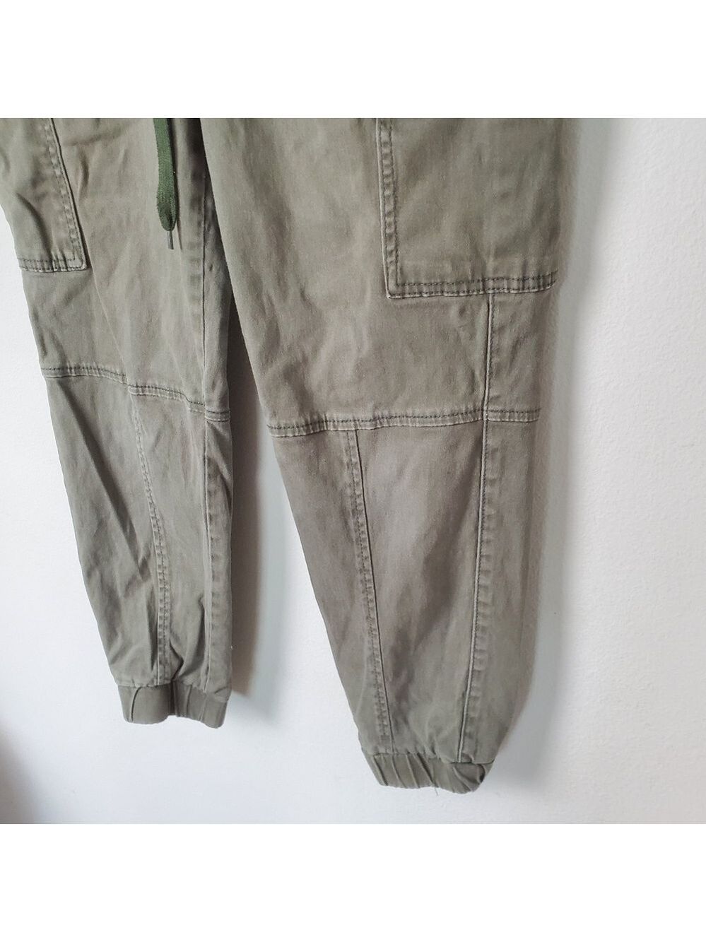 Monkey Ride Olive Green Cargo Pants Women's Size 29 Distressed - Picture 4 of 12